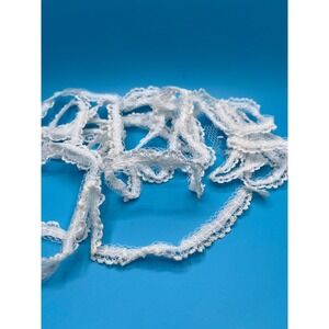 VTG White Lace Trim Ribbon Sewing Embellishment Craft DIY Scrapbooking - 3yd 2ft